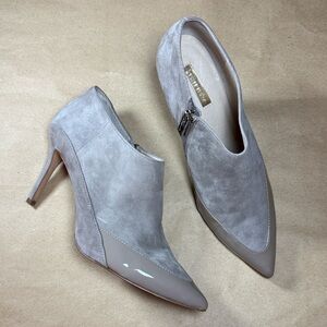 Louise et Cie Taupe Heeled Booties - Suede Leather Women’s Shoes - US Size 10 M